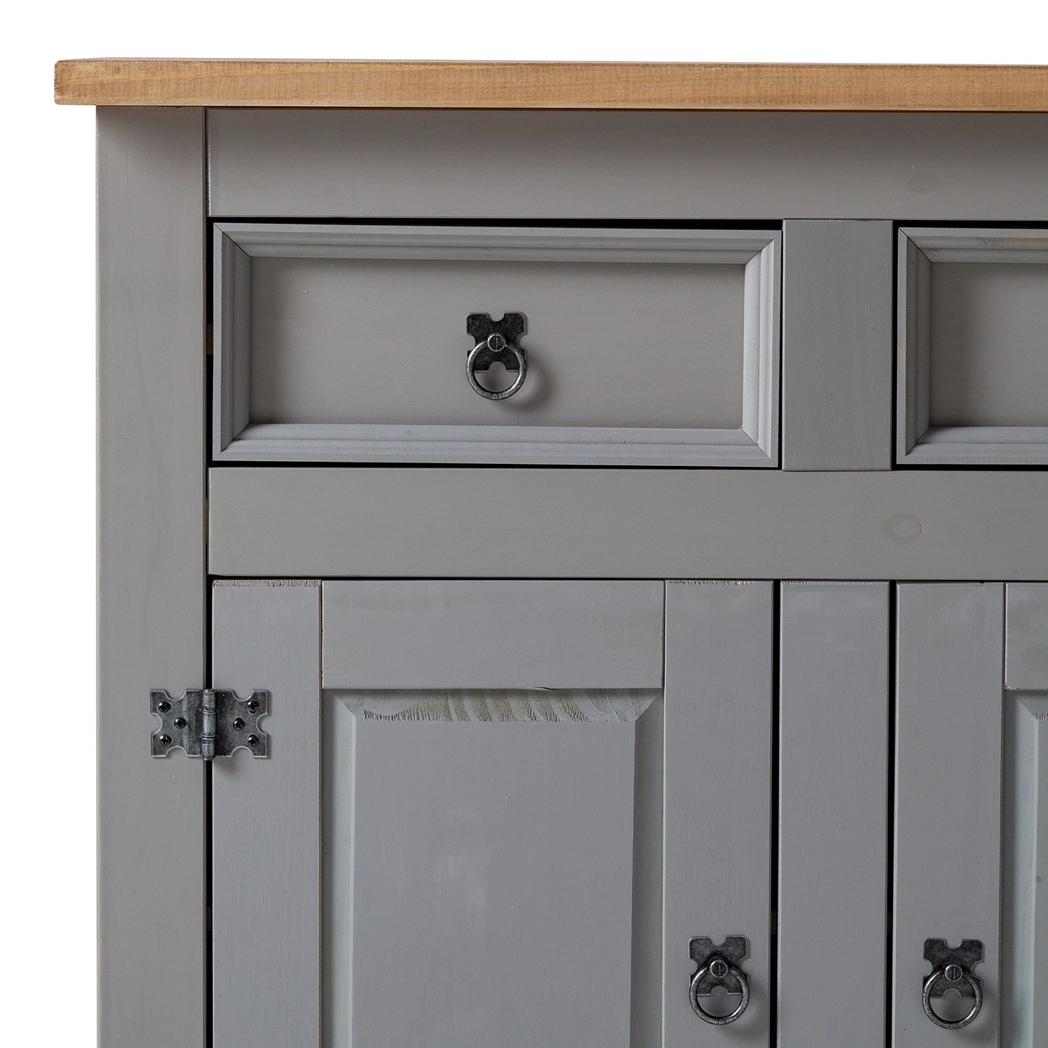 Maison Belfort Sideboard Finca Rustica - Kiefer massiv - Kiefer Grau 12 Maison Belfort Sideboard Finca Rustica - Kiefer massiv - Kiefer Grau – Bild 12