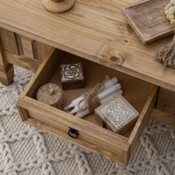 Maison Belfort Couchtisch Finca Rustica - Kiefer massiv - Kiefer Natur -Wohnzimmermöbel boutique en ligne 1000178032 200511 13524200009 DETAILS P000000001000178032