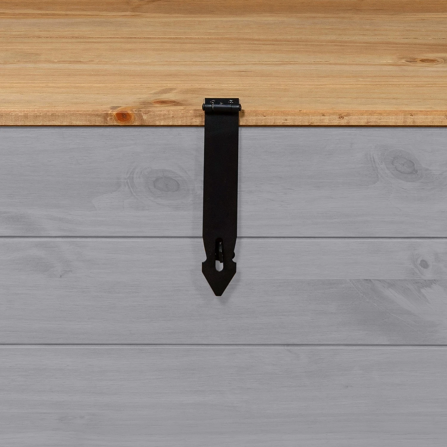 Maison Belfort Truhe Finca Rustica - Kiefer massiv - Kiefer Grau 5 Maison Belfort Truhe Finca Rustica - Kiefer massiv - Kiefer Grau – Bild 5