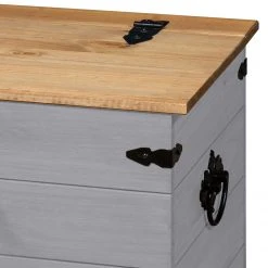 Maison Belfort Truhe Finca Rustica - Kiefer massiv - Kiefer Grau 12 Maison Belfort Truhe Finca Rustica - Kiefer massiv - Kiefer Grau -Wohnzimmermöbel boutique en ligne 1000178039 200320 14544800022 DETAILS P000000001000178039