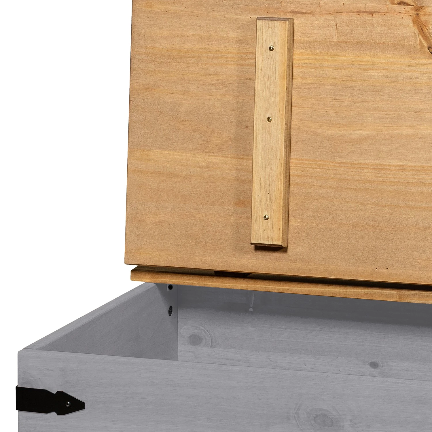 Maison Belfort Truhe Finca Rustica - Kiefer massiv - Kiefer Grau 7 Maison Belfort Truhe Finca Rustica - Kiefer massiv - Kiefer Grau – Bild 7