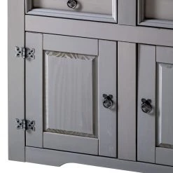 Maison Belfort Kommode Finca Rustica I - Kiefer massiv - Kiefer Grau -Wohnzimmermöbel boutique en ligne 1000178041 200417 12541100019 DETAILS P000000001000178041