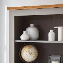 Maison Belfort Bücherregal Finca Rustica - Kiefer massiv - Kiefer Grau -Wohnzimmermöbel boutique en ligne 1000178042 200507 14181000003 DETAILS P000000001000178042