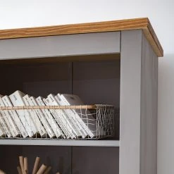 Maison Belfort Bücherregal Finca Rustica - Kiefer massiv - Kiefer Grau -Wohnzimmermöbel boutique en ligne 1000178042 200507 14181100004 DETAILS P000000001000178042