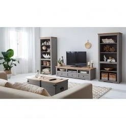 Maison Belfort Bücherregal Finca Rustica - Kiefer massiv - Kiefer Grau -Wohnzimmermöbel boutique en ligne 1000178042 200518 16394600002 MOOD DETAILS P000000001000178042 mood