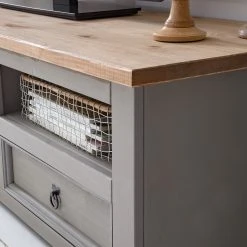 Maison Belfort TV-Lowboard Finca Rustica II - Kiefer massiv - Kiefer Grau -Wohnzimmermöbel boutique en ligne 1000178053 200507 14182200013 DETAILS P000000001000178053