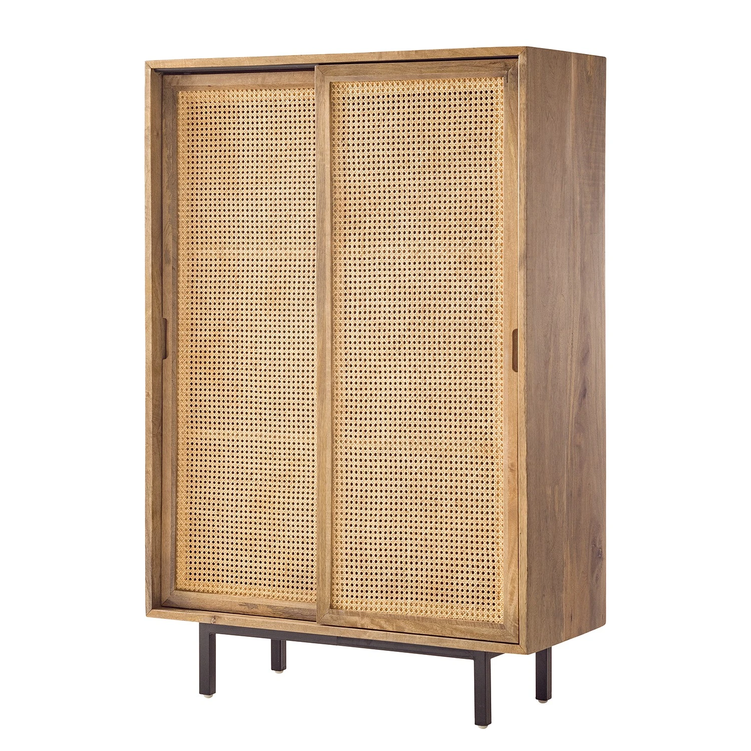 Ars manufacti Highboard Vina - Mango massiv / Wiener Geflecht - Mango / Schwarz 1 Ars manufacti Highboard Vina - Mango massiv / Wiener Geflecht - Mango / Schwarz