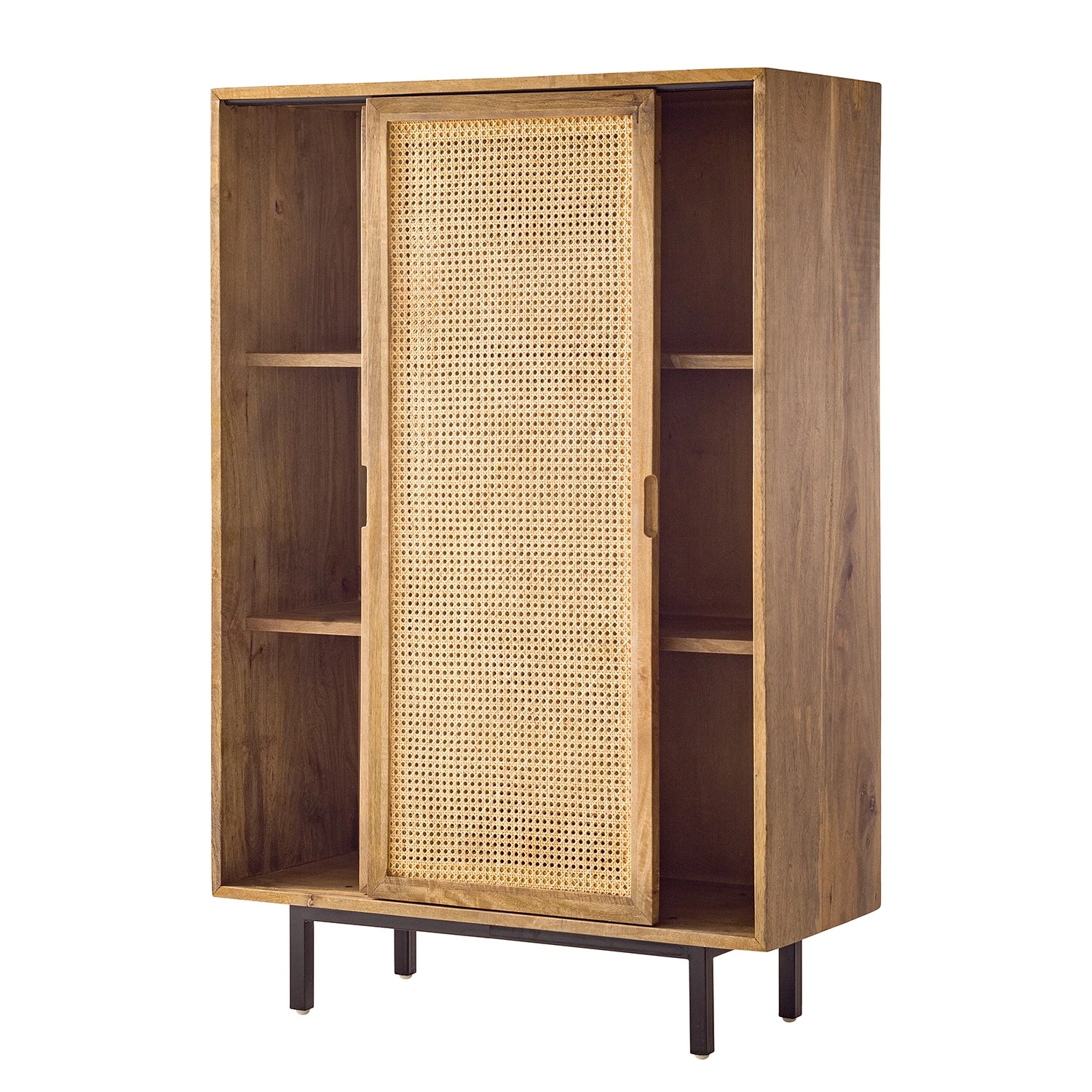 Ars manufacti Highboard Vina - Mango massiv / Wiener Geflecht - Mango / Schwarz 9 Ars manufacti Highboard Vina - Mango massiv / Wiener Geflecht - Mango / Schwarz – Bild 9