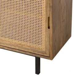 Ars manufacti Kommode Vina II - Mango massiv / Wiener Geflecht - Mango / Schwarz -Wohnzimmermöbel boutique en ligne 1000178080 200323 13584600026 DETAILS P000000001000178080