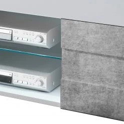 LC Spa TV-Lowboard Easy - Hochglanz Weiß / Beton Dekor - Breite: 138 cm 15 LC Spa TV-Lowboard Easy - Hochglanz Weiß / Beton Dekor - Breite: 138 cm -Wohnzimmermöbel boutique en ligne 1000178258 201029 08514100553 DETAILS P000000001000178258