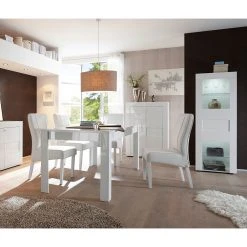 LC Spa Standvitrine Easy - Hochglanz Weiß -Wohnzimmermöbel boutique en ligne 1000178261 190708 09150500040 MOOD DETAILS P000000001000178261 mood