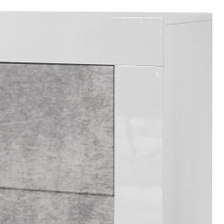 LC Spa Sideboard Easy II - Hochglanz Weiß / Beton Dekor 9 LC Spa Sideboard Easy II - Hochglanz Weiß / Beton Dekor -Wohnzimmermöbel boutique en ligne 1000178265 201029 08531000576 DETAILS P000000001000178265