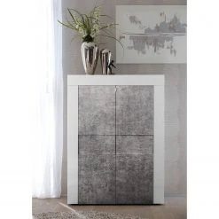 LC Spa Highboard Easy - Hochglanz Weiß / Beton Dekor 12 LC Spa Highboard Easy - Hochglanz Weiß / Beton Dekor -Wohnzimmermöbel boutique en ligne 1000178272 201029 08545500602 MOOD DETAILS P000000001000178272 mood