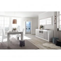 LC Spa Vitrinenschrank Urbino - Hellgrau / Weiß -Wohnzimmermöbel boutique en ligne 1000178440 201029 08571000622 MOOD DETAILS P000000001000178440 mood