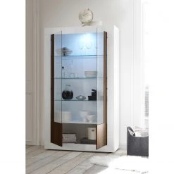 LC Spa Vitrinenschrank Urbino - Nussbaum Dekor / Weiß 15 LC Spa Vitrinenschrank Urbino - Nussbaum Dekor / Weiß -Wohnzimmermöbel boutique en ligne 1000178447 201029 09005900677 MOOD DETAILS P000000001000178447 mood