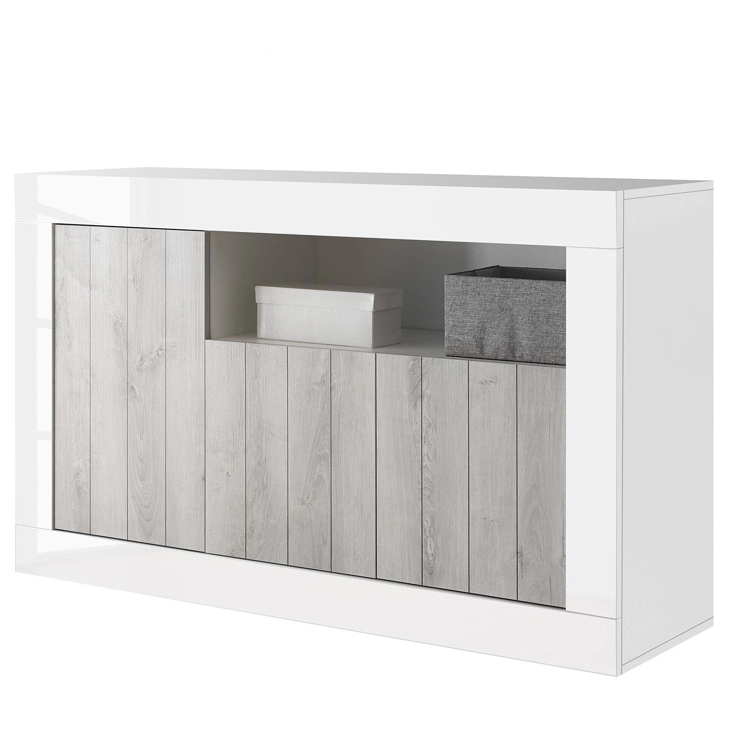 LC Spa Sideboard Urbino II - Hellgrau / Weiß 1 LC Spa Sideboard Urbino II - Hellgrau / Weiß