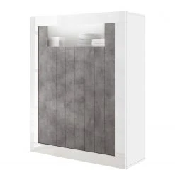 LC Spa Highboard Urbino - Beton Dekor / Weiß