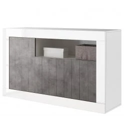 LC Spa Sideboard Urbino II - Beton Dekor / Weiß