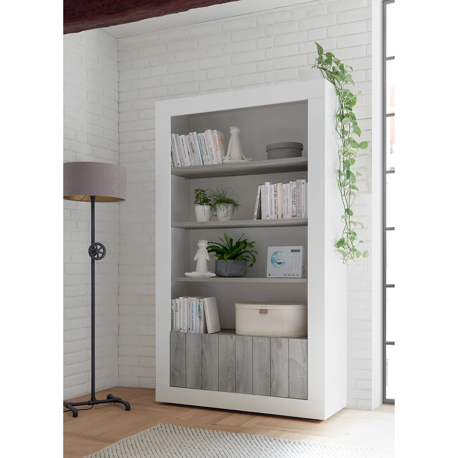 LC Spa Regal Urbino - Hellgrau / Weiß 2 LC Spa Regal Urbino - Hellgrau / Weiß – Bild 2