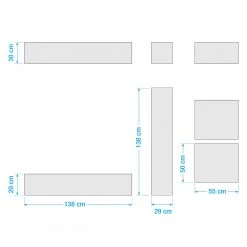 LC Spa Wohnwand Infinity I (4-teilig) - Beton Dekor / Graphit -Wohnzimmermöbel boutique en ligne 1000178639 190807 06303100126 SKETCH DETAILS P000000001000178639 sketch