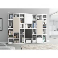 Loftscape Bücherregal Emporior VI - Hochglanz Weiß