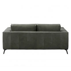 Jack & Alice Sofa Sanchez I (2-Sitzer) - Samt - Echtleder Kena: Anthrazit -Wohnzimmermöbel boutique en ligne 1000179244 190813 17580000223 DETAILS P000000001000179244