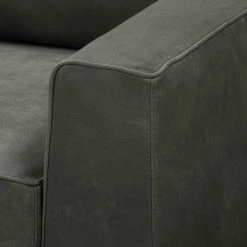 Jack & Alice Sofa Sanchez I (2-Sitzer) - Samt - Echtleder Kena: Anthrazit -Wohnzimmermöbel boutique en ligne 1000179244 190813 17580000226 DETAILS P000000001000179244