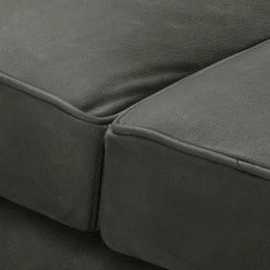 Jack & Alice Sofa Sanchez I (2-Sitzer) - Samt - Echtleder Kena: Anthrazit -Wohnzimmermöbel boutique en ligne 1000179244 190813 17580000227 DETAILS P000000001000179244