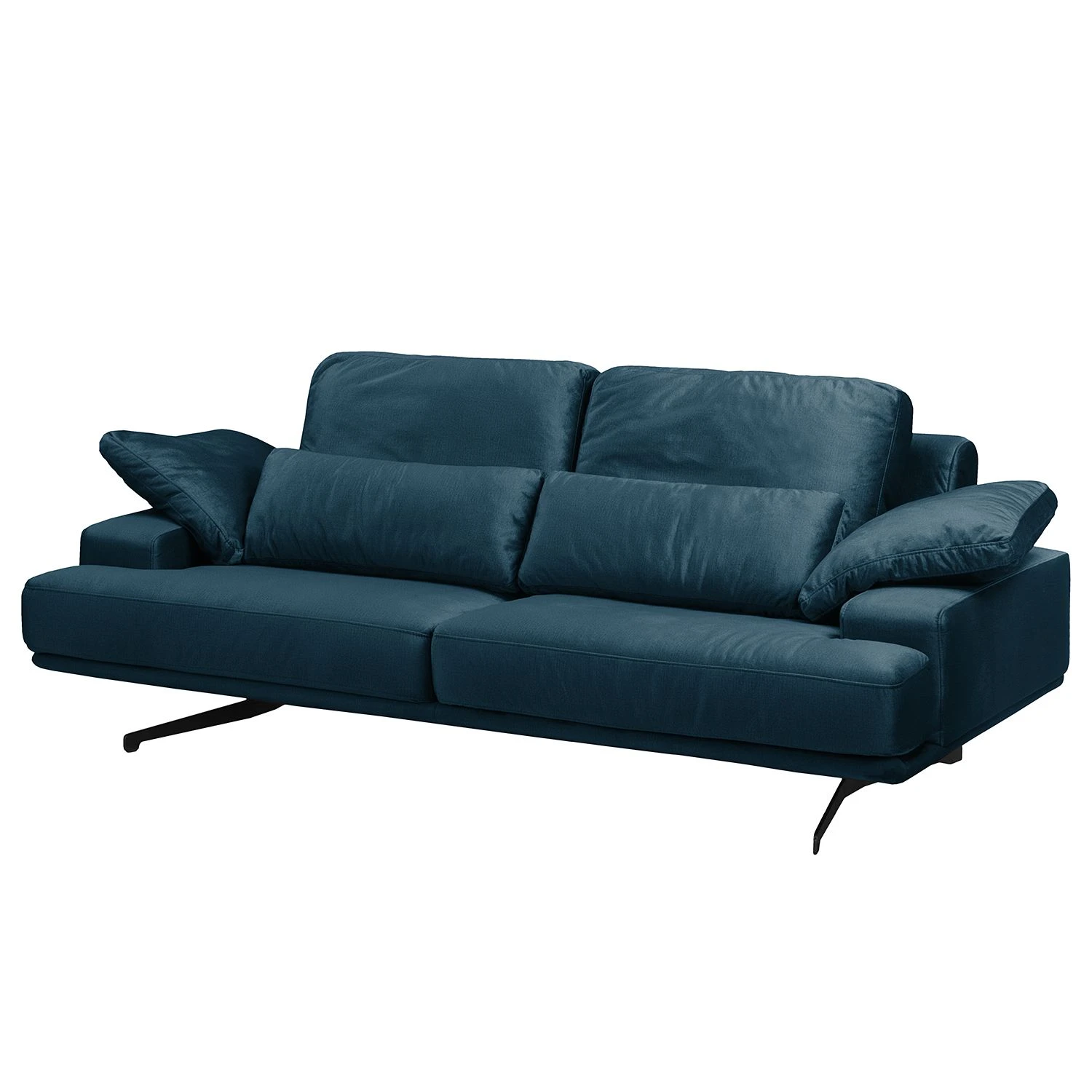 Fredriks Sofa Lurrip II (2-Sitzer) - Webstoff - Samt Onoli: Marineblau 1 Fredriks Sofa Lurrip II (2-Sitzer) - Webstoff - Samt Onoli: Marineblau