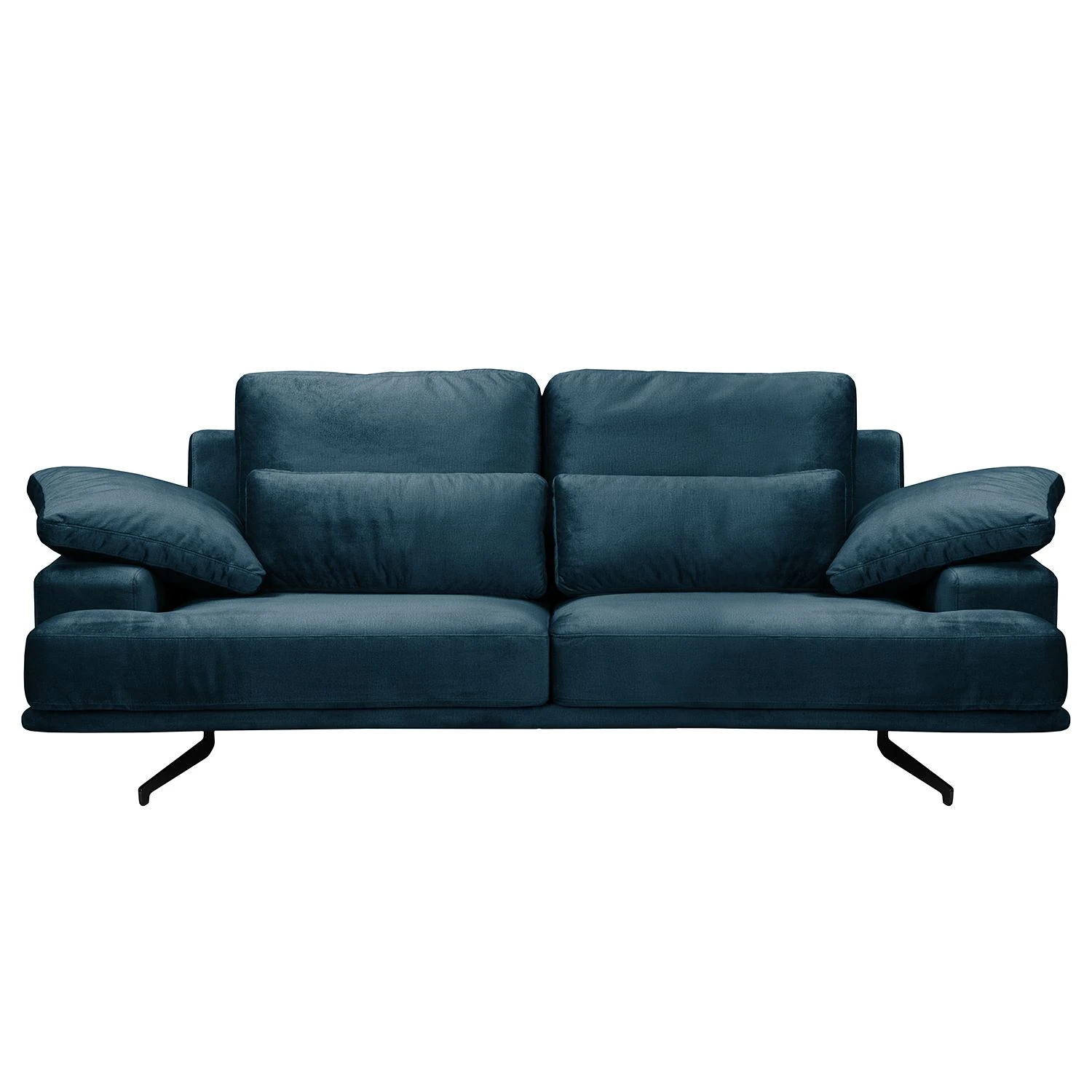 Fredriks Sofa Lurrip II (2-Sitzer) - Webstoff - Samt Onoli: Marineblau 2 Fredriks Sofa Lurrip II (2-Sitzer) - Webstoff - Samt Onoli: Marineblau – Bild 2