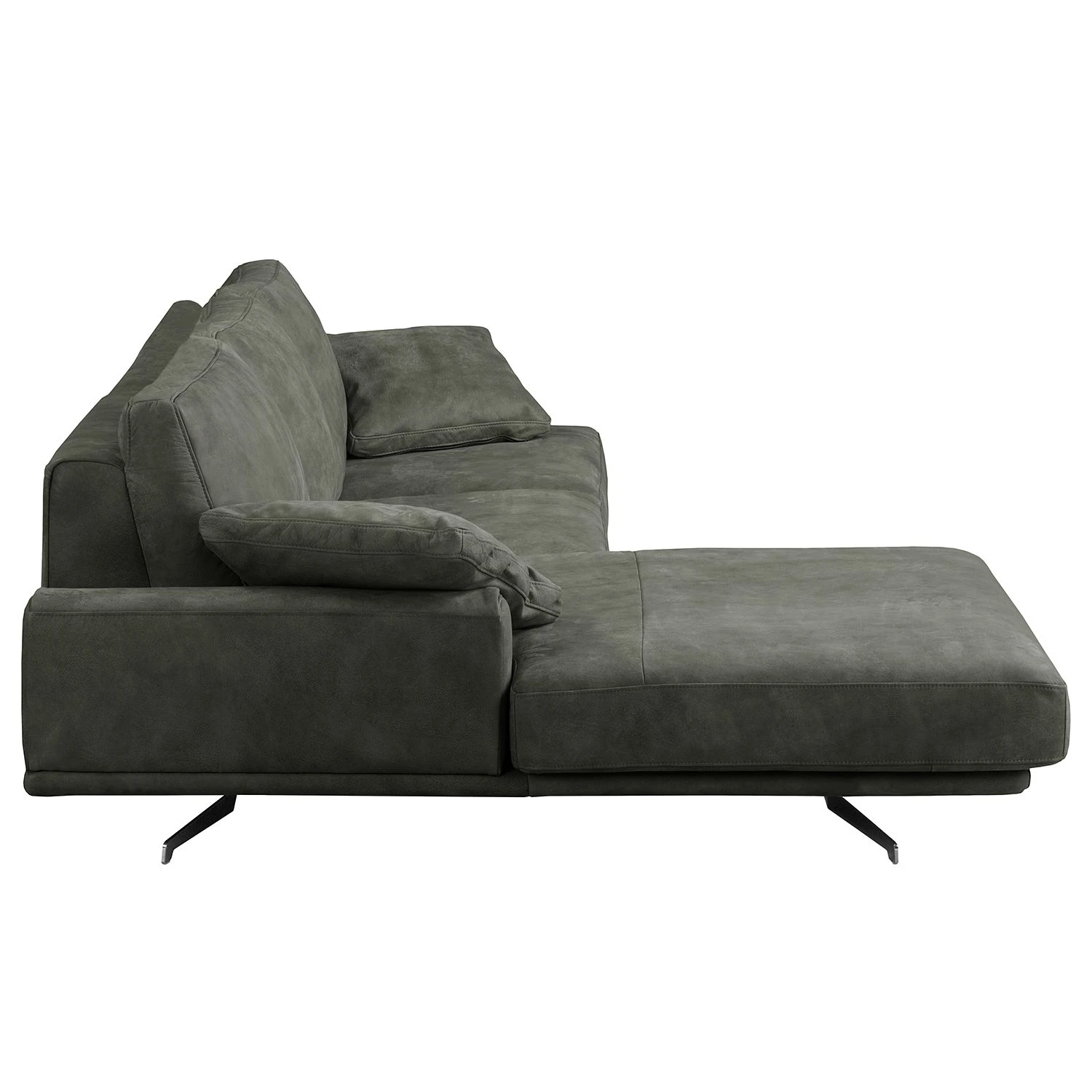 Ars manufacti Ecksofa Hendra I - Echtleder - Anthrazit - Longchair davorstehend links 4 Ars manufacti Ecksofa Hendra I - Echtleder - Anthrazit - Longchair davorstehend links – Bild 4