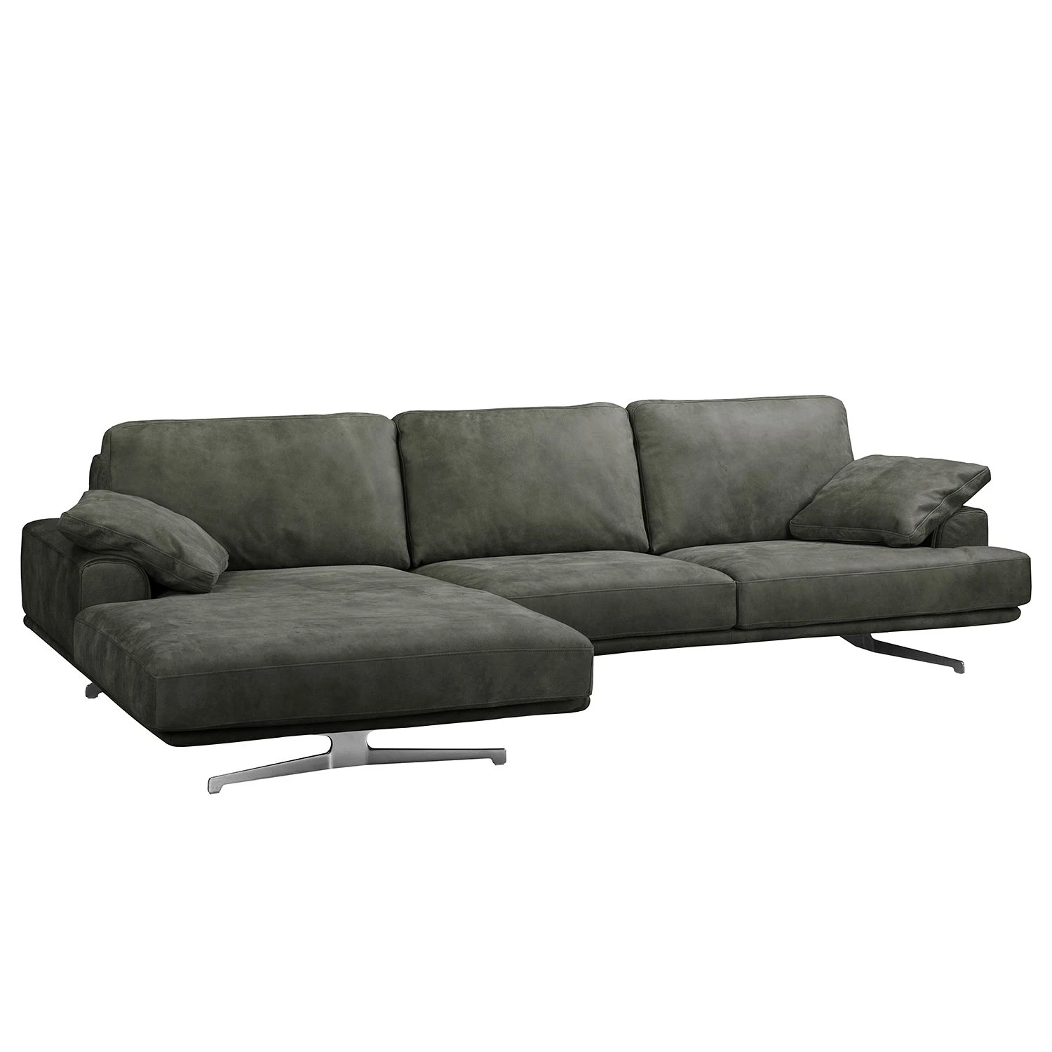 Ars manufacti Ecksofa Hendra I - Echtleder - Anthrazit - Longchair davorstehend links 6 Ars manufacti Ecksofa Hendra I - Echtleder - Anthrazit - Longchair davorstehend links – Bild 6