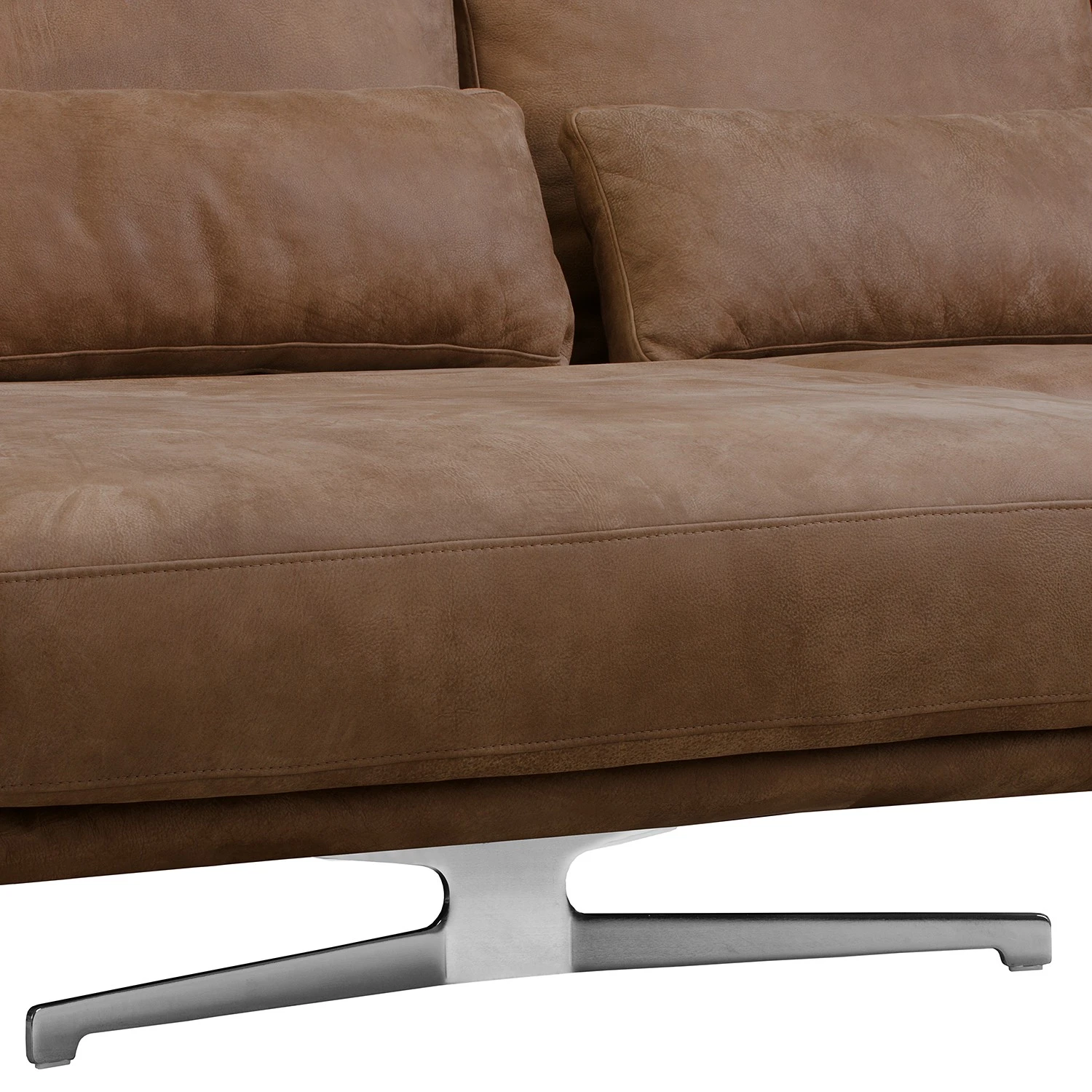 Ars manufacti Ecksofa Lurrip I - Echtleder - Braun - Longchair davorstehend links 13 Ars manufacti Ecksofa Lurrip I - Echtleder - Braun - Longchair davorstehend links – Bild 13