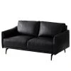 Studio Copenhagen Sofa Harlev (2-Sitzer) - Echtleder - Schwarz