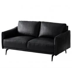 Studio Copenhagen Sofa Harlev (2-Sitzer) - Echtleder - Schwarz