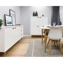 Tenzo Highboard Svea - Weiß / Eiche Dekor 11 Tenzo Highboard Svea - Weiß / Eiche Dekor -Wohnzimmermöbel boutique en ligne 1000179428 190724 06293500222 MOOD DETAILS P000000001000179428 mood