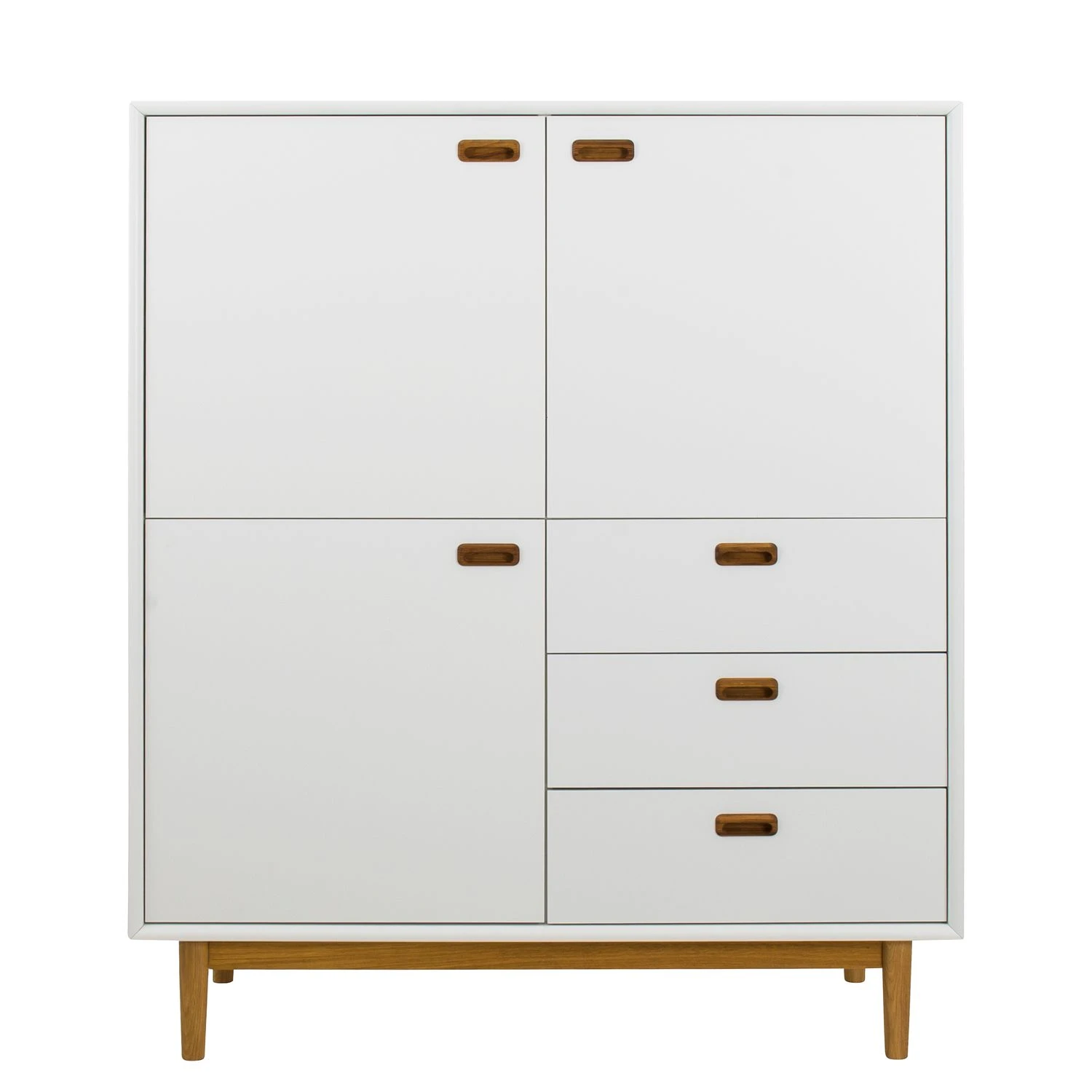 Tenzo Highboard Svea - Weiß / Eiche Dekor 6 Tenzo Highboard Svea - Weiß / Eiche Dekor – Bild 6
