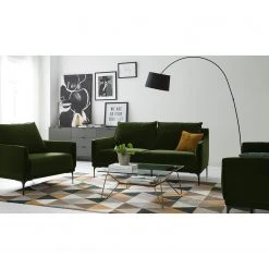 Studio Copenhagen Sofa Pouch (2-Sitzer) - Samt - Dunkelgrün -Wohnzimmermöbel boutique en ligne 1000179433 200320 15315500014 MOOD DETAILS P000000001000179433 mood