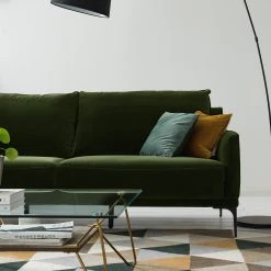 Studio Copenhagen Sofa Pouch (2-Sitzer) - Samt - Dunkelgrün -Wohnzimmermöbel boutique en ligne 1000179433 200320 15320200018 DETAILS P000000001000179433