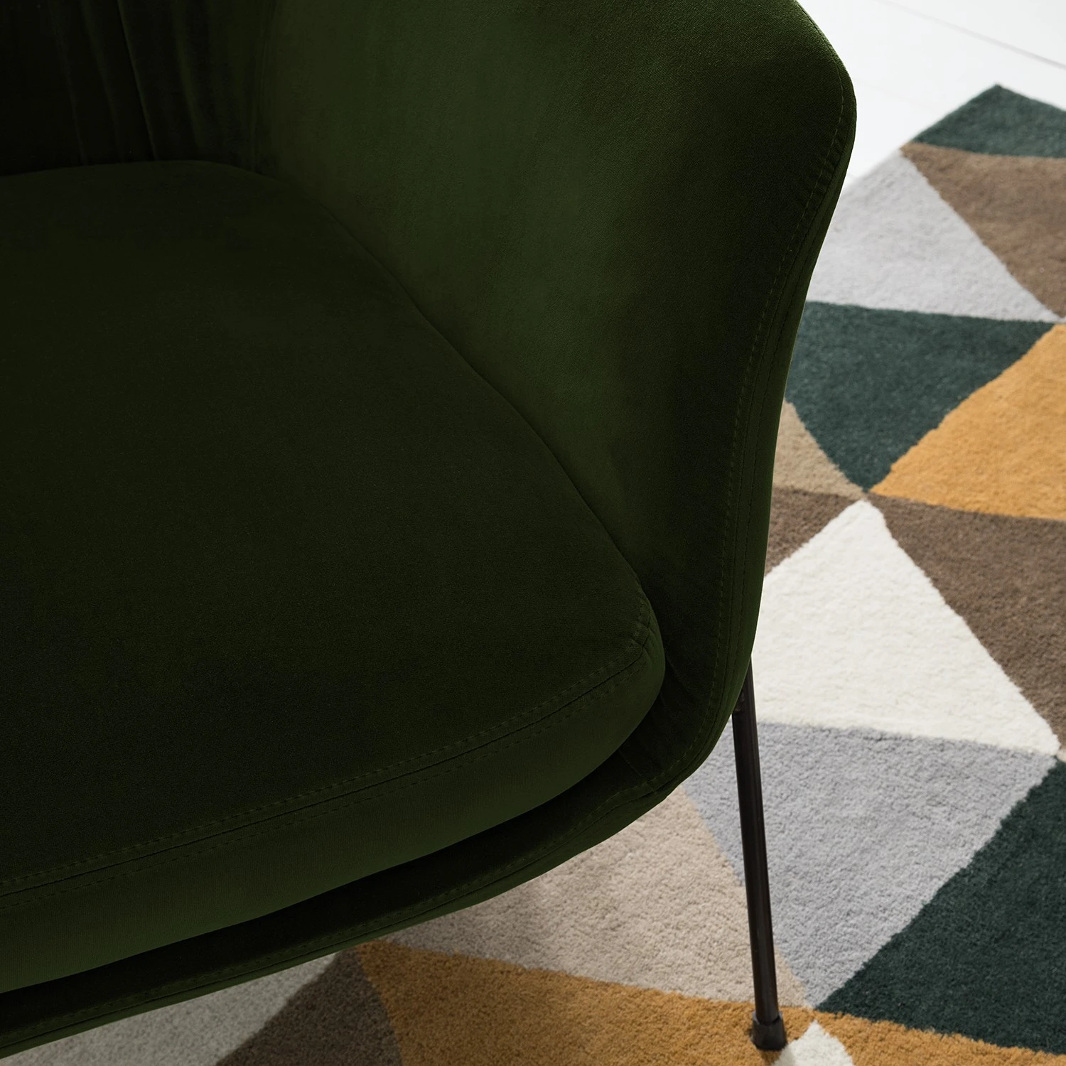 Studio Copenhagen Sessel Lubz - Samt - Dunkelgrün 9 Studio Copenhagen Sessel Lubz - Samt - Dunkelgrün – Bild 9