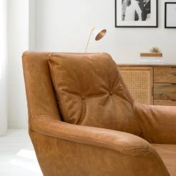 Studio Copenhagen Sessel Pimentas - Echtleder - Braun -Wohnzimmermöbel boutique en ligne 1000179436 200324 14463400007 DETAILS P000000001000179436