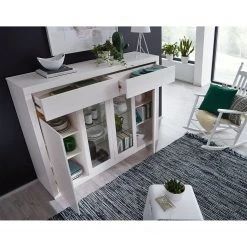 Naturoo Highboard Maceio II - Kiefer Massiv - Kiefer Weiß -Wohnzimmermöbel boutique en ligne 1000180121 190716 06480600008 MOOD DETAILS P000000001000180121 mood