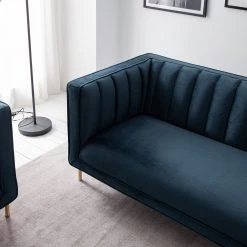 Jack & Alice Sofa Borlo (3-Sitzer) - Marineblau -Wohnzimmermöbel boutique en ligne 1000180137 201030 05545200003 DETAILS P000000001000180137