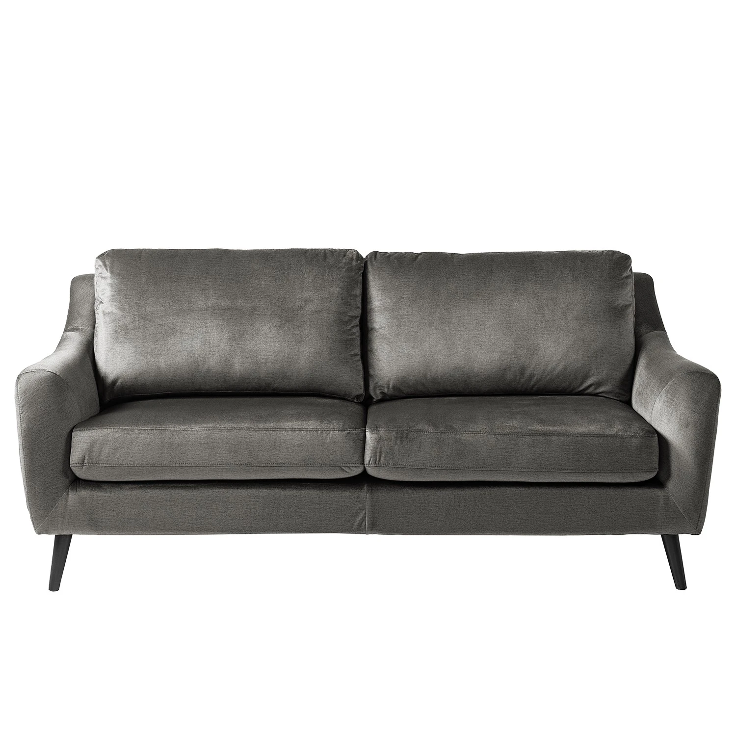 Jack & Alice Sofa Tennyson (3-Sitzer) - Samt - Grau 5 Jack & Alice Sofa Tennyson (3-Sitzer) - Samt - Grau – Bild 5