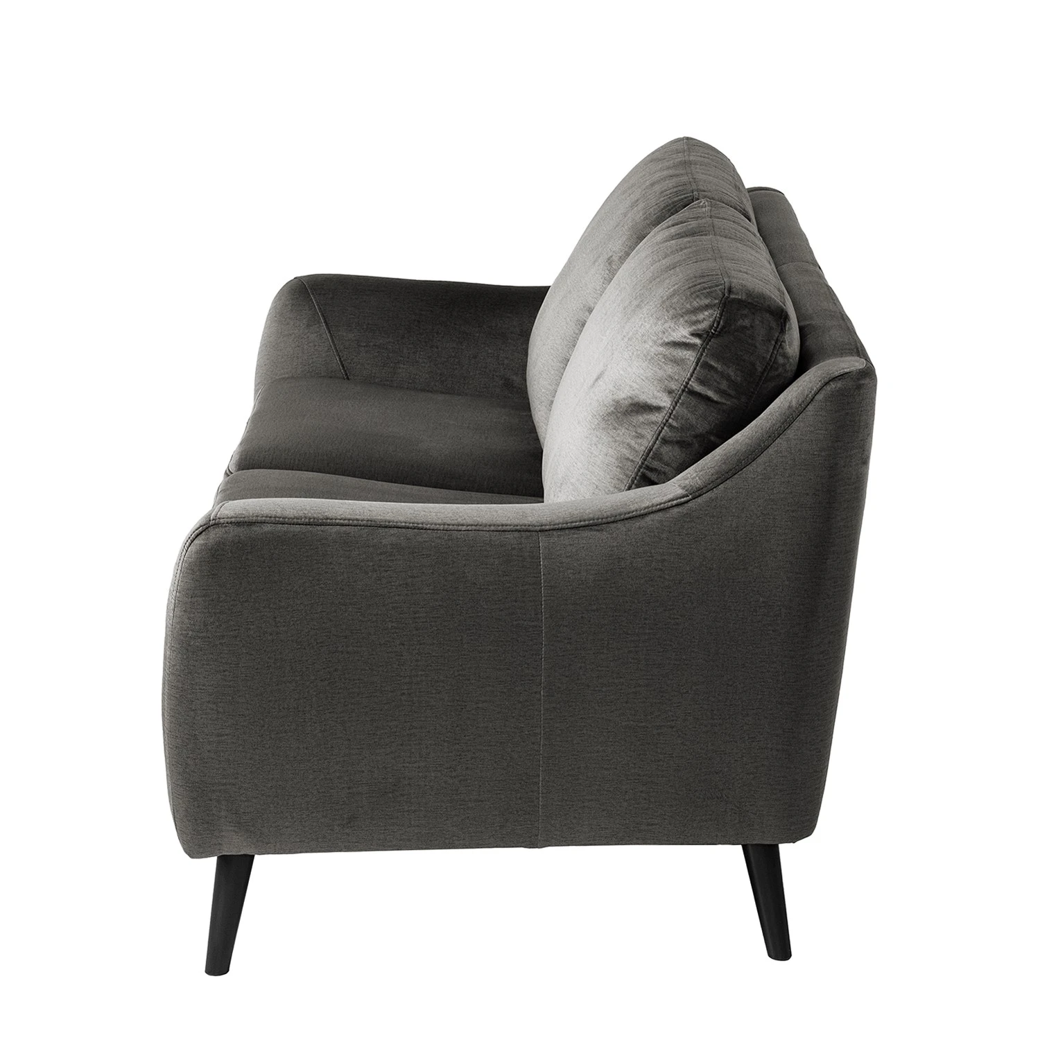 Jack & Alice Sofa Tennyson (3-Sitzer) - Samt - Grau 6 Jack & Alice Sofa Tennyson (3-Sitzer) - Samt - Grau – Bild 6