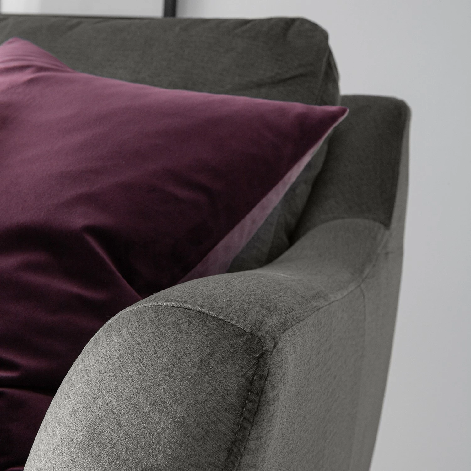 Jack & Alice Sofa Tennyson (3-Sitzer) - Samt - Grau 14 Jack & Alice Sofa Tennyson (3-Sitzer) - Samt - Grau – Bild 14