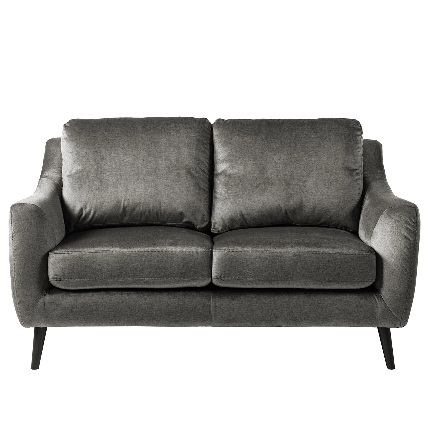 Jack & Alice Sofa Tennyson (2-Sitzer) - Samt - Grau 5 Jack & Alice Sofa Tennyson (2-Sitzer) - Samt - Grau – Bild 5