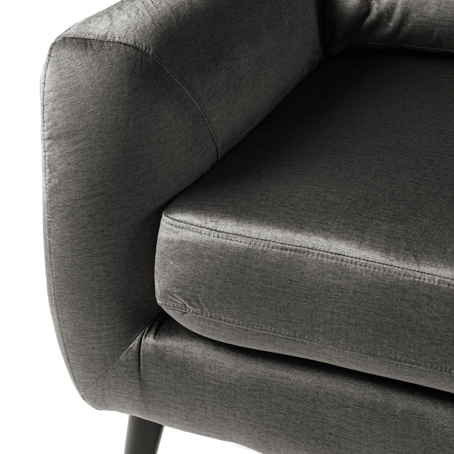 Jack & Alice Sofa Tennyson (2-Sitzer) - Samt - Grau 8 Jack & Alice Sofa Tennyson (2-Sitzer) - Samt - Grau – Bild 8