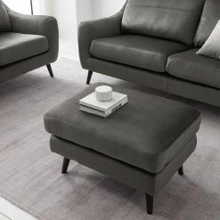 Jack & Alice Hocker Tennyson - Samt - Grau -Wohnzimmermöbel boutique en ligne 1000180150 201030 05553800042 MOOD DETAILS P000000001000180150 mood