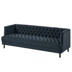 Jack & Alice Sofa Mindarie (3-sitzer) - Samt - Dunkelblau